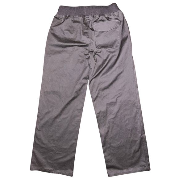 NWT Flamingals Drawstring Waist Mid-Rise Straight Leg Gray Pants Women's Medium - Picture 5 of 7